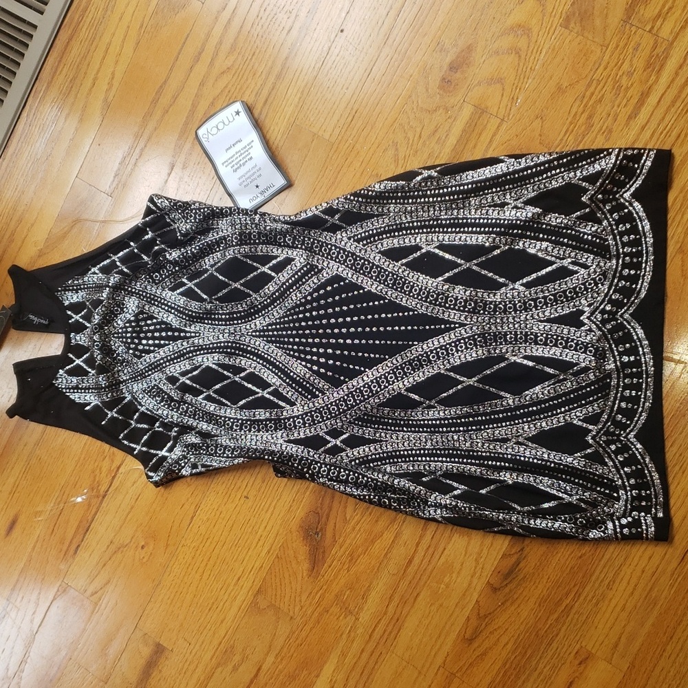 Super sparkly evening favorite LBD mini sz XS